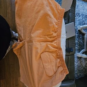 Patagonia Orange Mesh-Lined Shorts